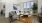 a living room with a large window