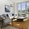 a living room with a large window