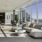 modern seating in a resident lounge space