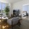 a living room with a large window