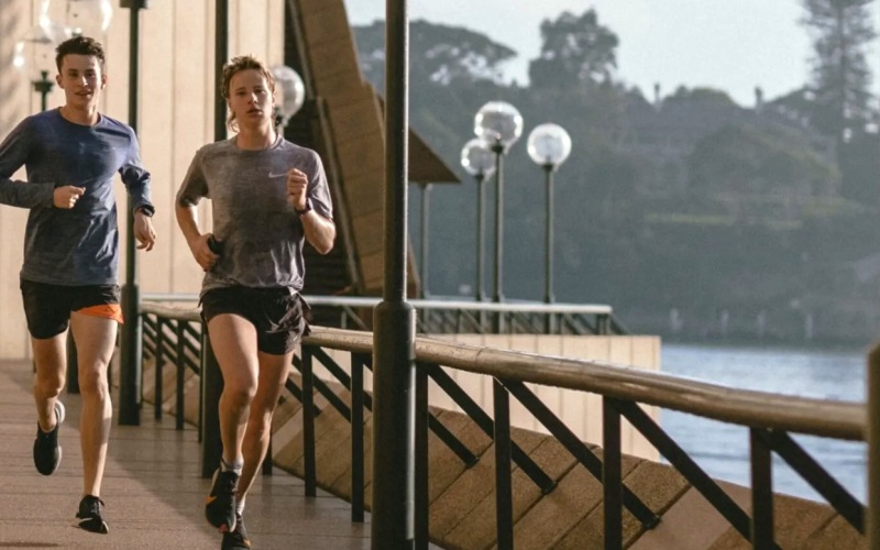people running outdoors