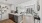 kitchen with stainless steel appliances and living area in the background