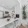 kitchen with white counters and stainless steel appliances