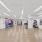 fitness studio with exercise equipment and large mirrors